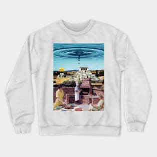 Friday BBQ - Surreal/Collage Art Crewneck Sweatshirt